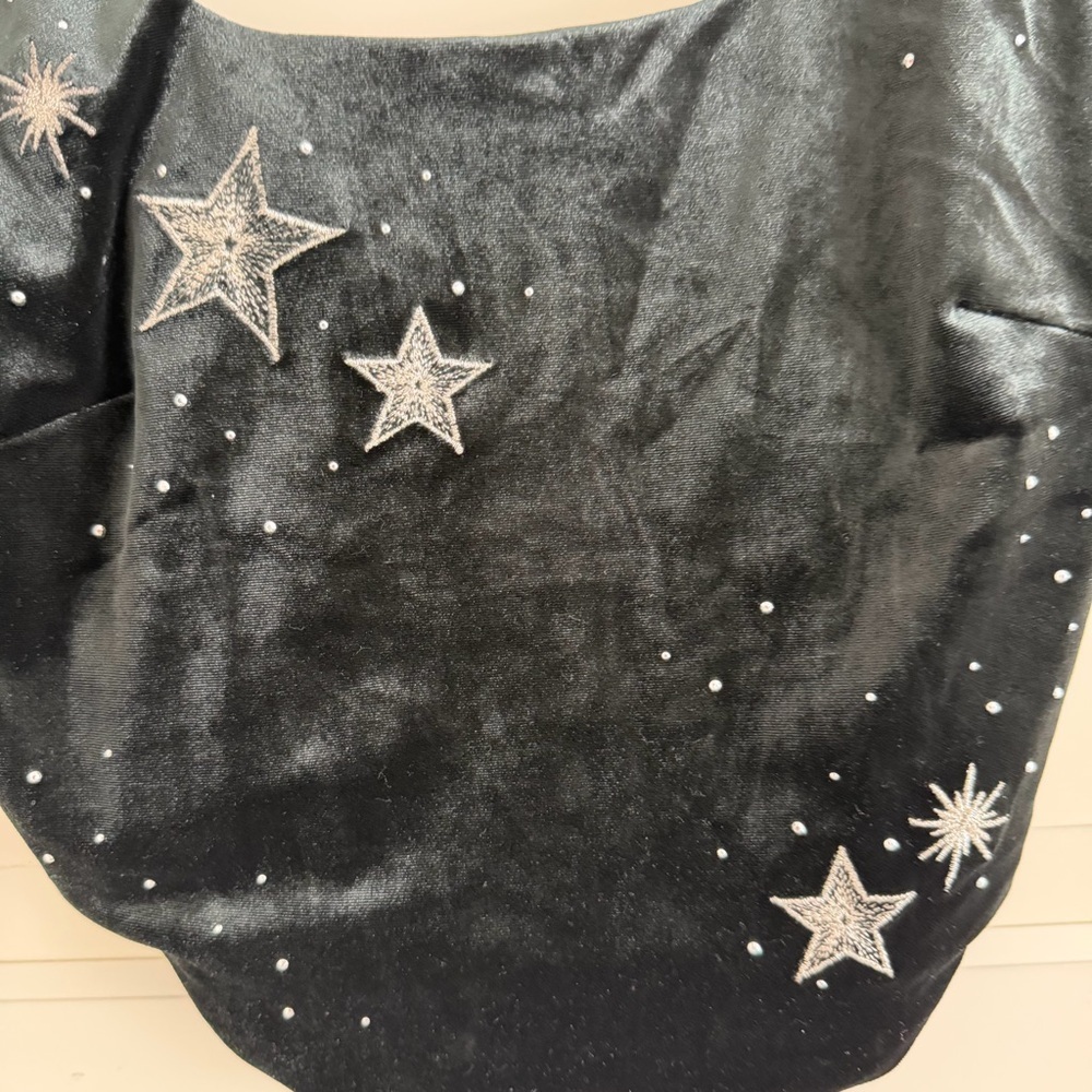 New! Victoria’s Secret Very Sexy Black Velvet Star Corset Bra Top 41817 - Picture 7 of 10